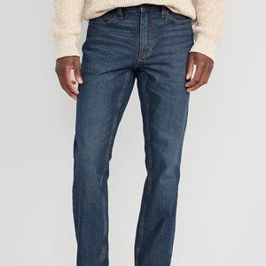 Old Navy Wow Boot-Cut Non-Stretch Jeans for Men Dark Wash 50W x 32L Gently Used